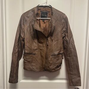 Maurices Brown Faux Leather Jacket